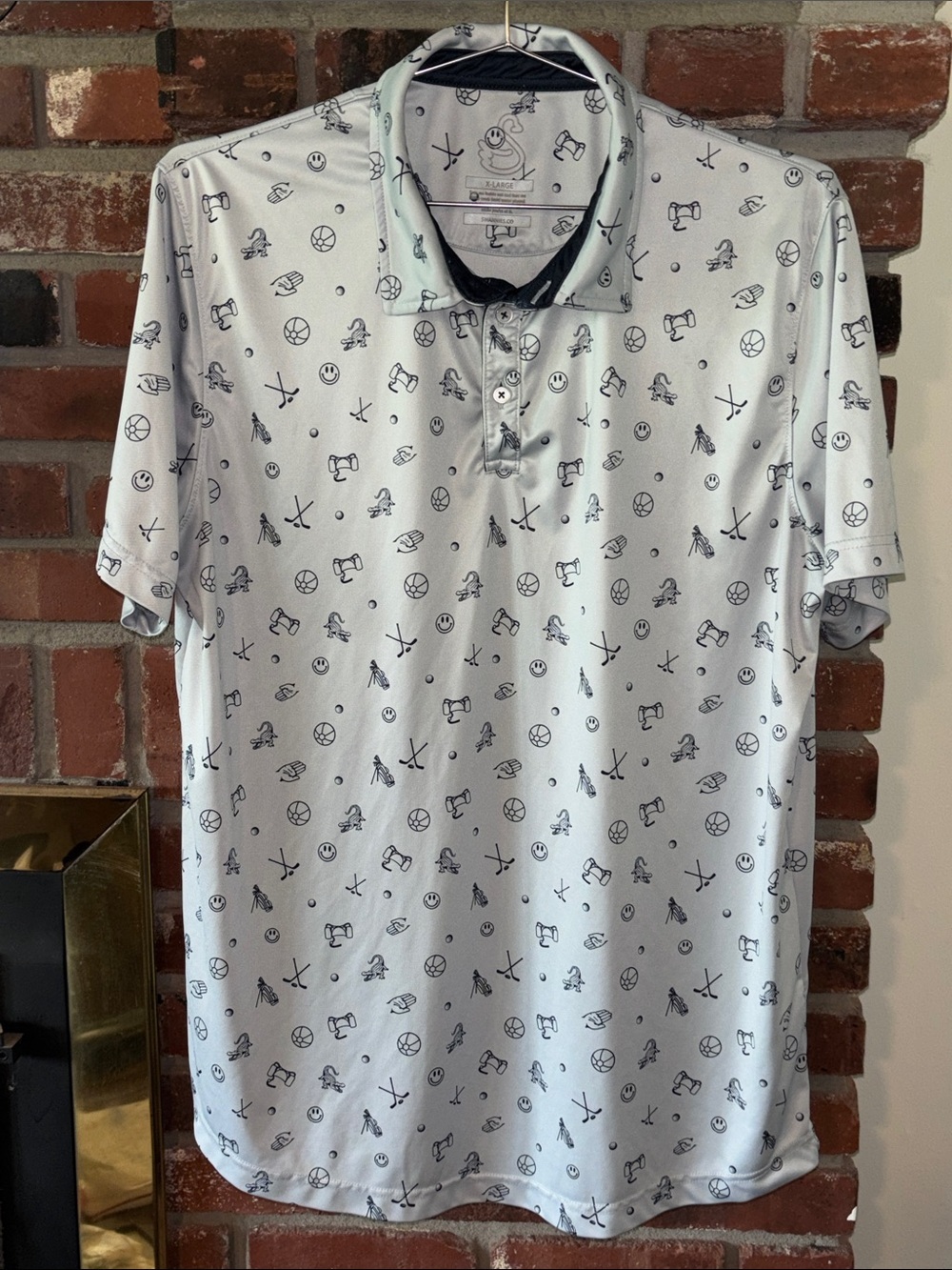 Swannies Golf Chubbs Men's Polo Shirt XL Happy Gilmore